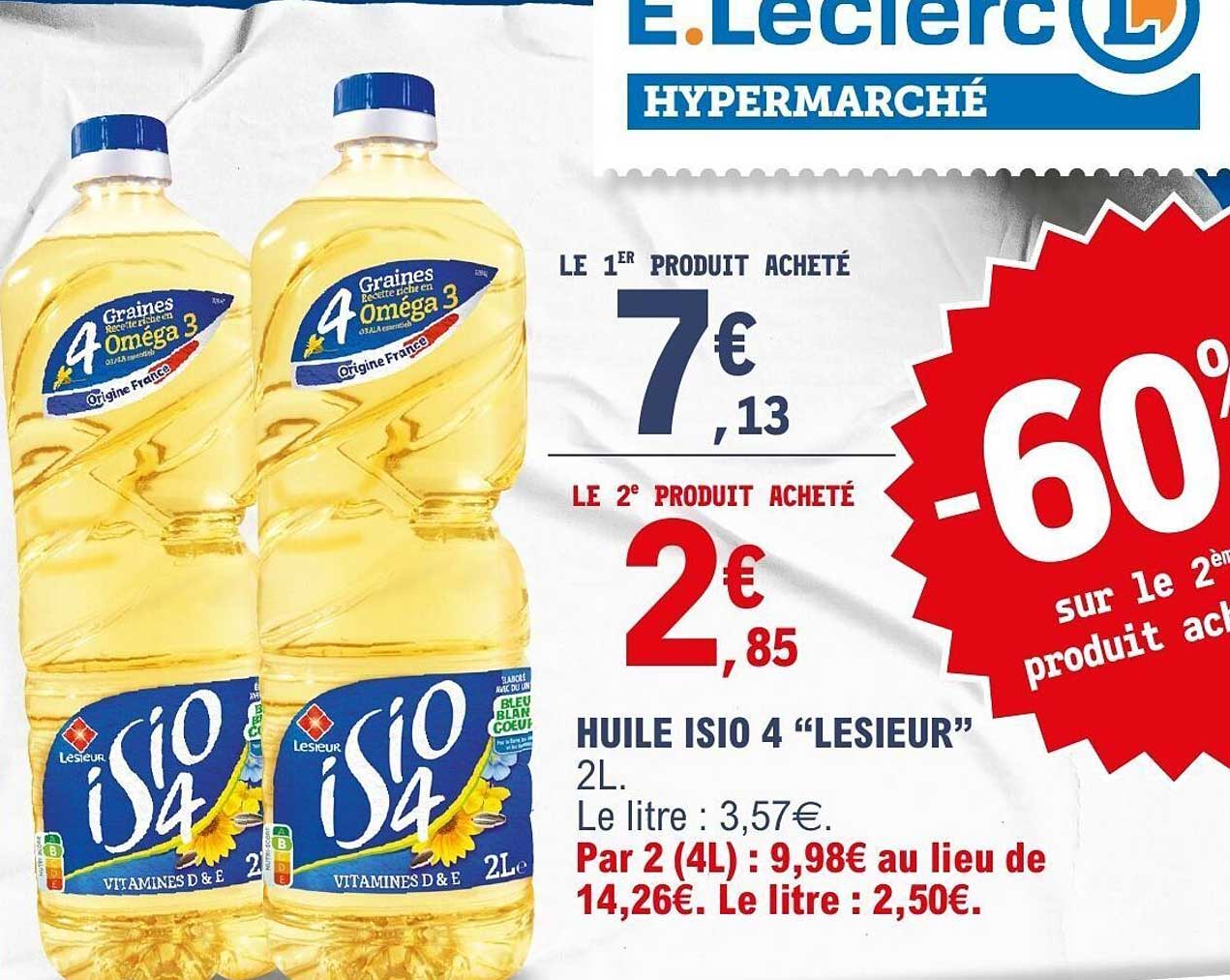 HUILE ISIO 4 “LESIEUR” 2L.