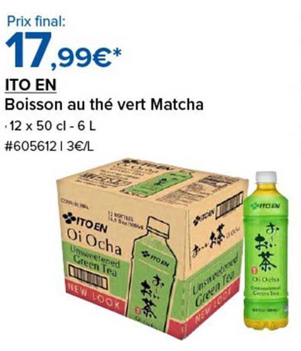 ITO EN Boisson au thé vert Matcha