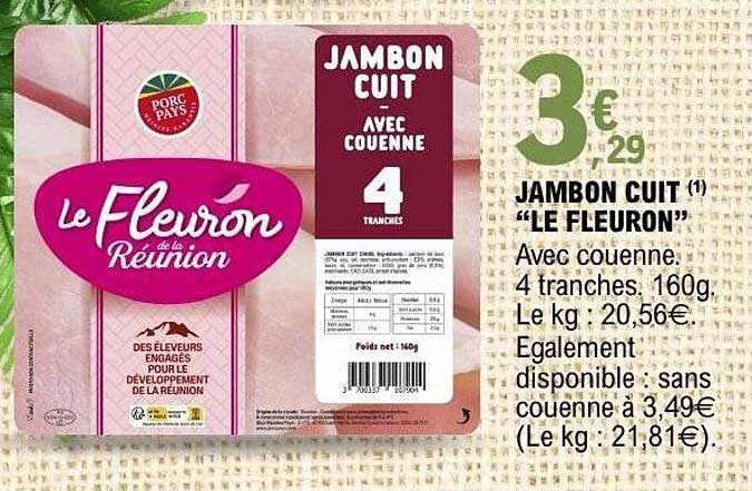 JAMBON CUIT "LE FLEURON"