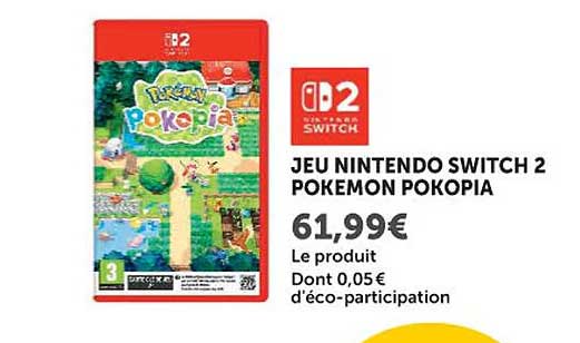 JEU NINTENDO SWITCH 2 POKEMON POKOPIA
