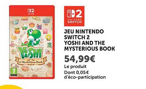 JEU NINTENDO SWITCH 2 YOSHI AND THE MYSTERIOUS BOOK