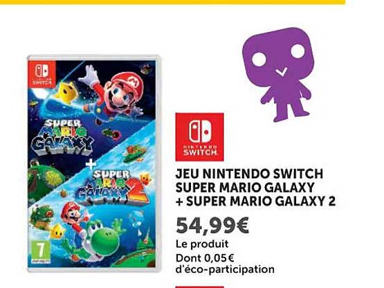JEU NINTENDO SWITCH SUPER MARIO GALAXY + SUPER MARIO GALAXY 2