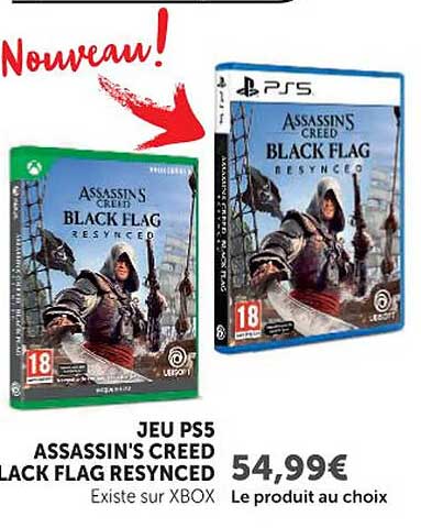 JEU PS5 ASSASSIN'S CREED BLACK FLAG RESYNCED