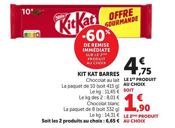 KIT KAT BARRES