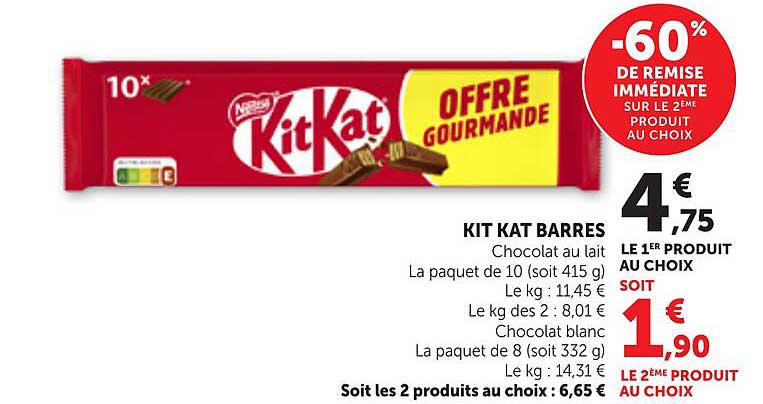KIT KAT BARRES