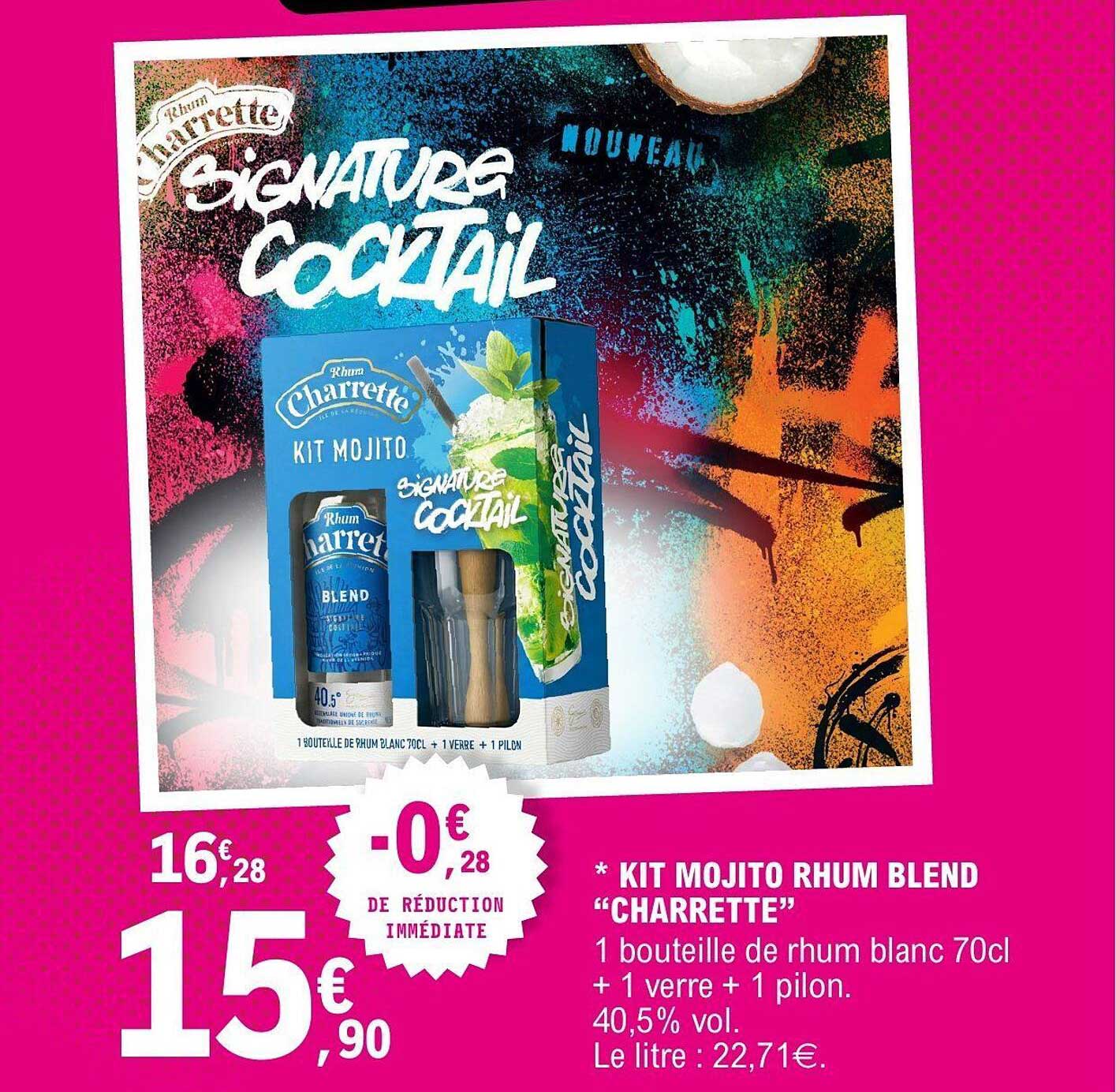 KIT MOJITO RHUM BLEND “CHARRETTE”