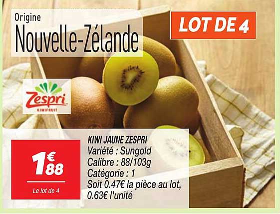 KIWI JAUNE ZESPRI