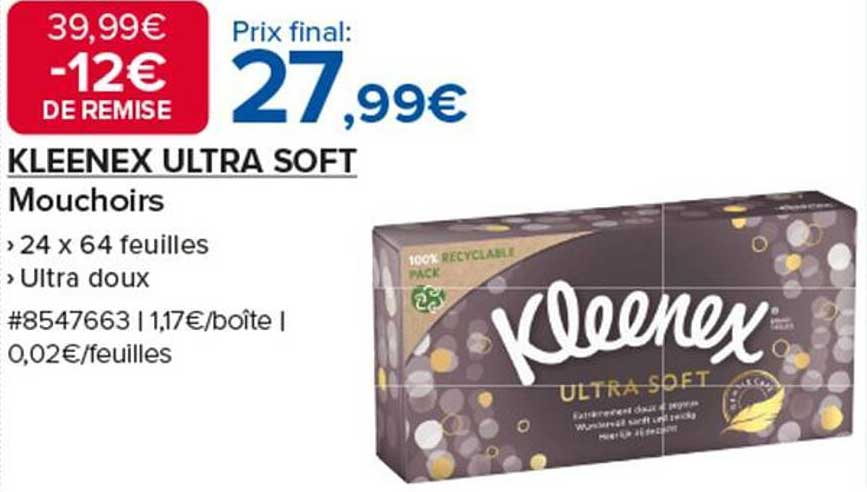 KLEENEX ULTRA SOFT Mouchoirs