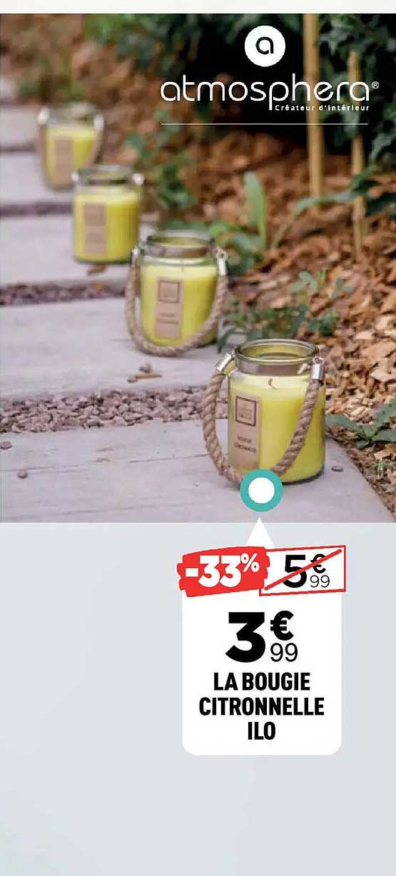 LA BOUGIE CITRONNELLE ILO