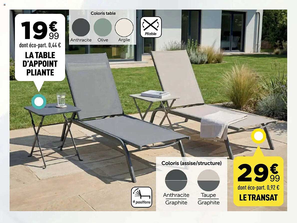 LA TABLE D’APPOINT PLIANTE