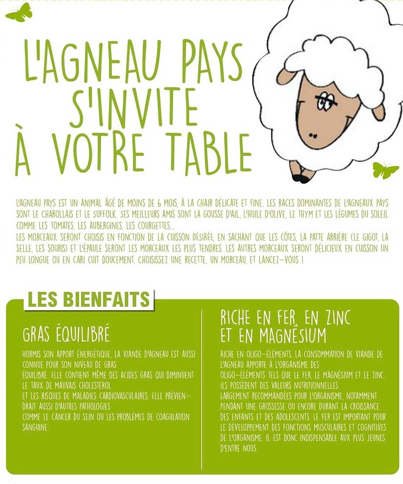 L'AGNEAU PAYS S'INVITE À VOTRE TABLE