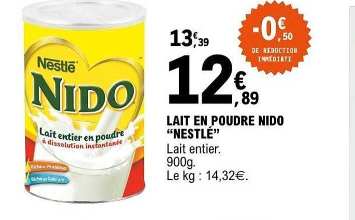 LAIT EN POUDRE NIDO “NESTLÉ”