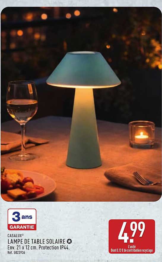 LAMPE DE TABLE SOLAIRE