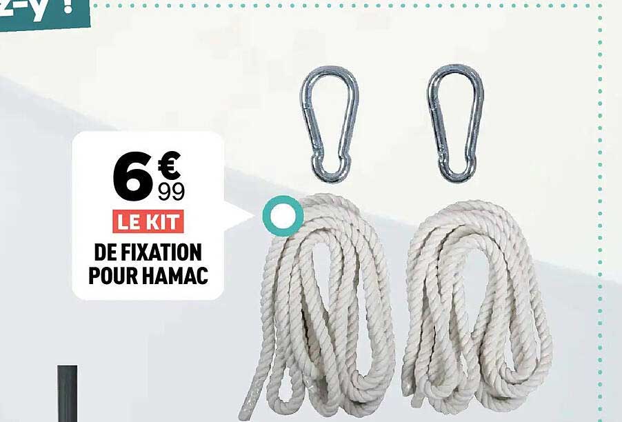 LE KIT DE FIXATION POUR HAMAC