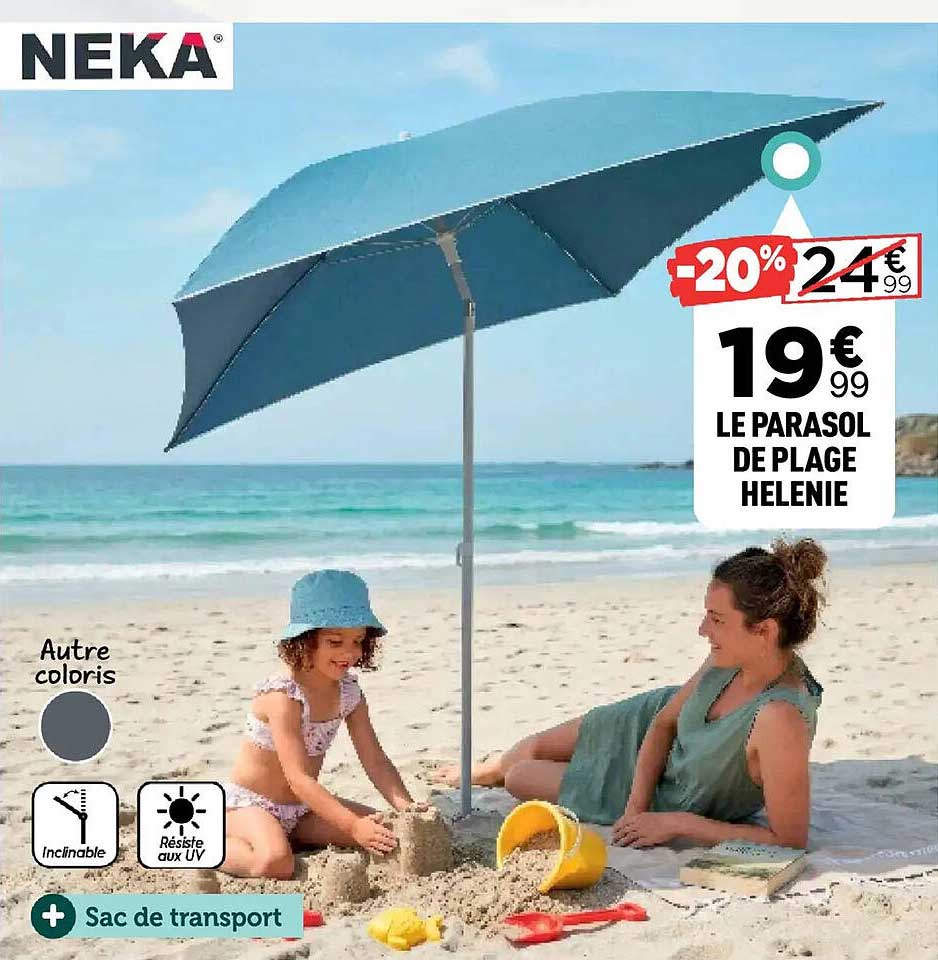 LE PARASOL DE PLAGE HELENIE
