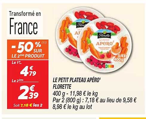 LE PETIT PLATEAU APÉRO' FLORETTE
