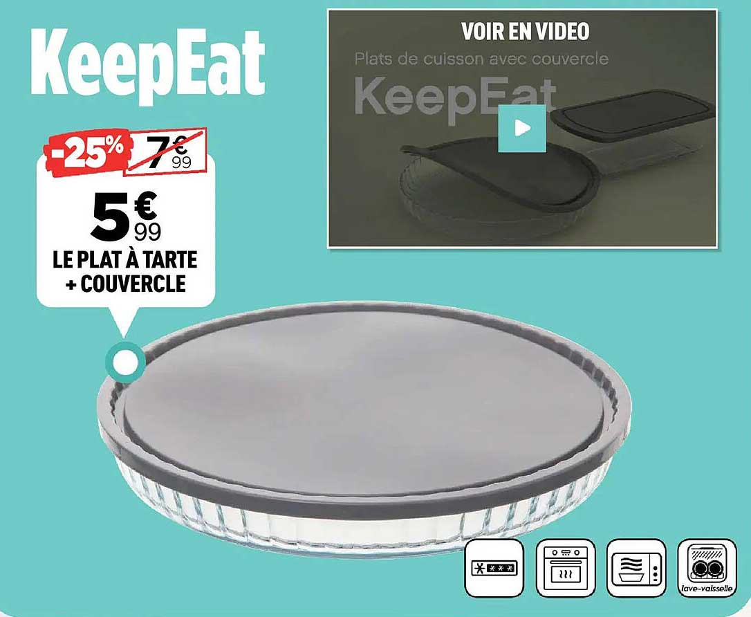 LE PLAT À TARTE + COUVERCLE