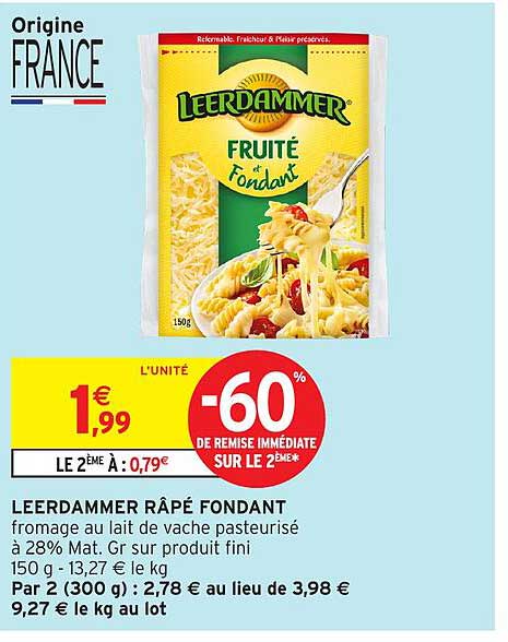 LEERDAMMER RÂPÉ FONDANT