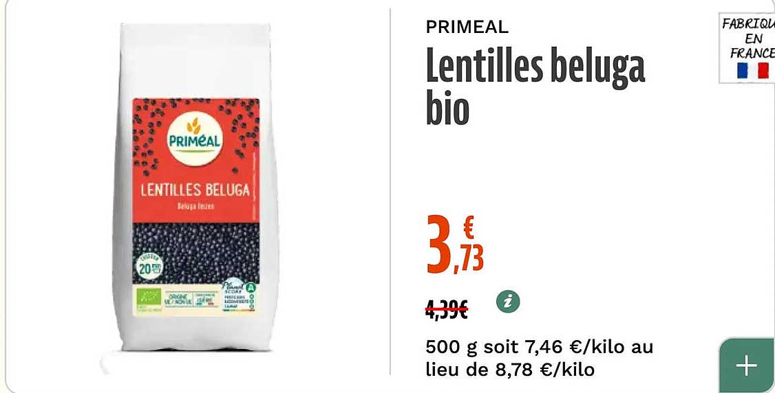 Lentilles beluga bio