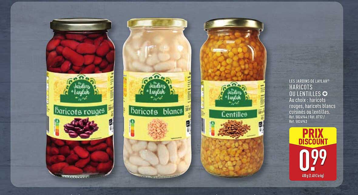 LES JARDINS DE LAYLAH® HARICOTS OU LENTILLES