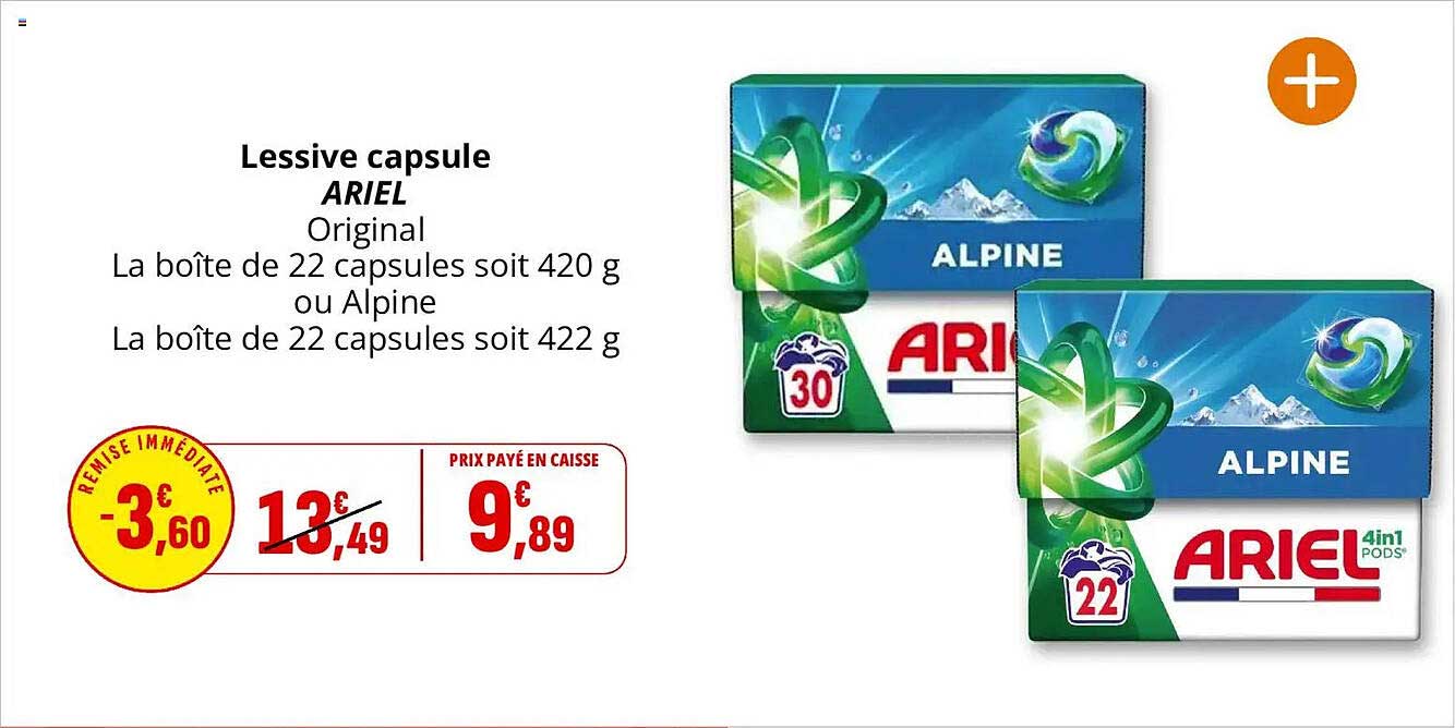 Lessive capsule ARIEL Original