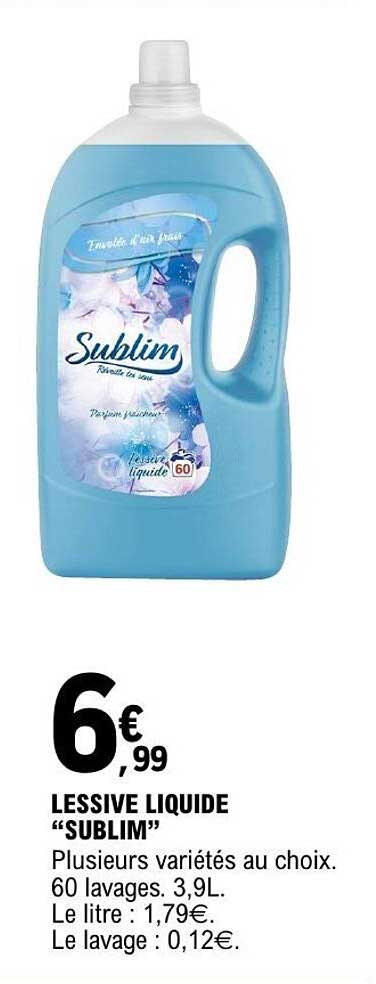 LESSIVE LIQUIDE “SUBLIM”