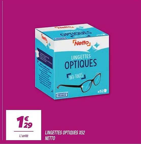 LINGETTES OPTIQUES X52 NETTO