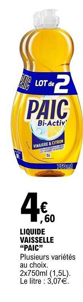 LIQUIDE VAISSELLE “PAIC”