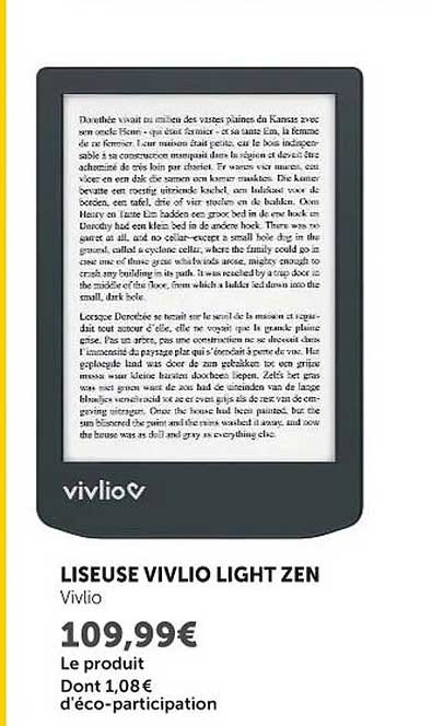 LISEUSE VIVLIO LIGHT ZEN