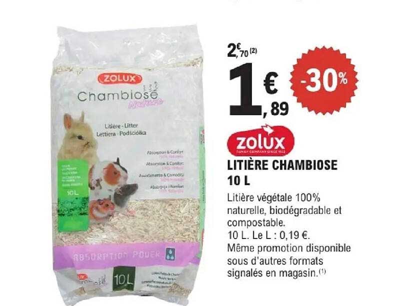 LITIERE CHAMBIOSE 10 L