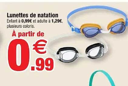Lunettes de natation