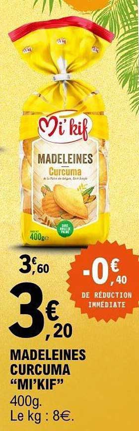 MADELEINES CURCUMA “MI’KIF”