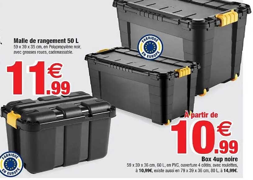 Malle de rangement 50 L