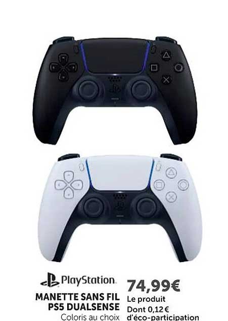 MANETTE SANS FIL PS5 DUALSENSE