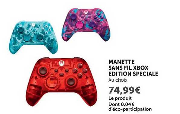 MANETTE SANS FIL XBOX EDITION SPECIALE