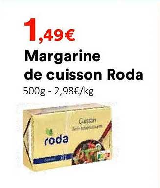 Margarine de cuisson Roda