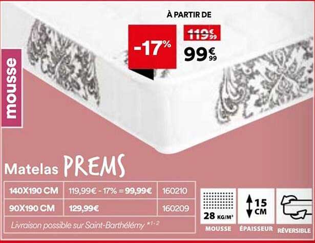 Matelas PREMS