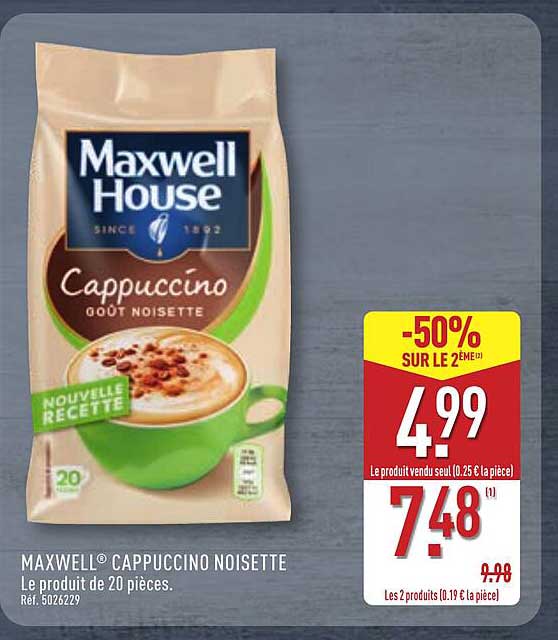 MAXWELL® CAPPUCCINO NOISETTE