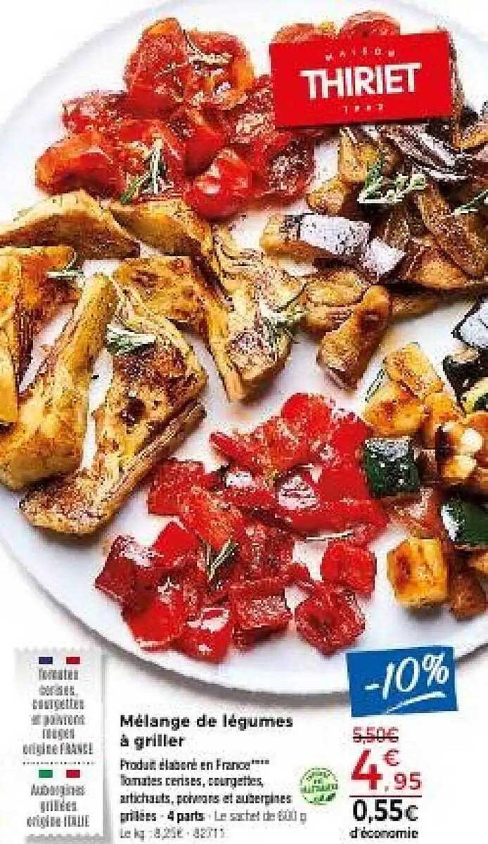 Mélange de légumes à griller