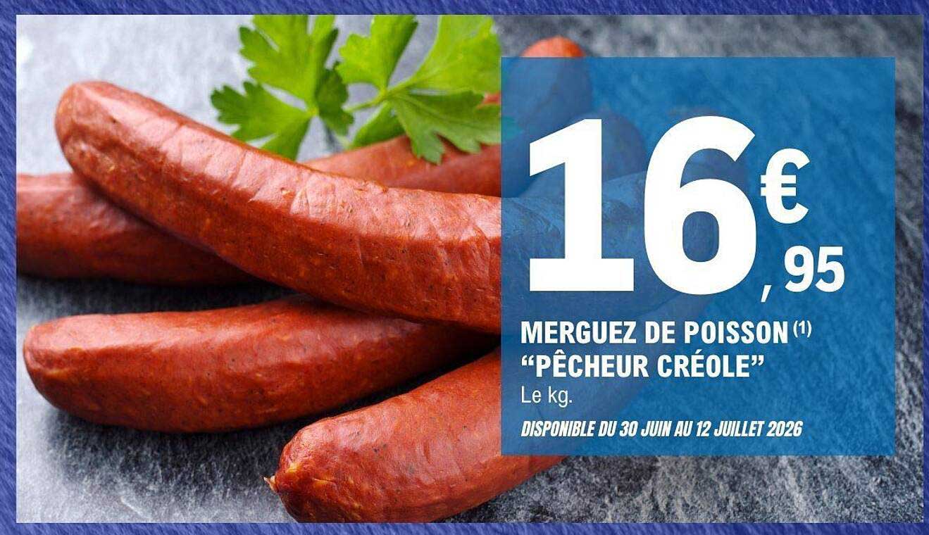 MERGUEZ DE POISSON (1) “PÊCHEUR CRÉOLE”