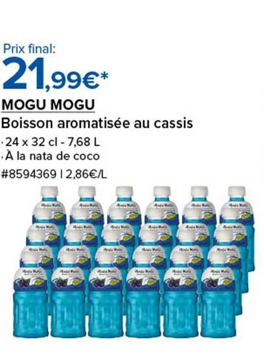 MOGU MOGU Boisson aromatisée au cassis