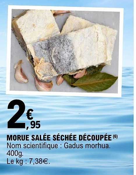 MORUE SALÉE SÉCHÉE DÉCOUPÉE