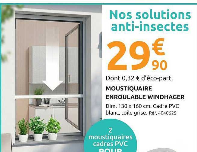 MOUSTIQUAIRE ENROULABLE WINDHAGER