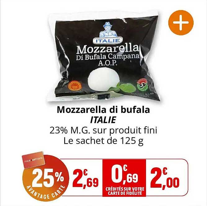 Mozzarella di bufala ITALIE