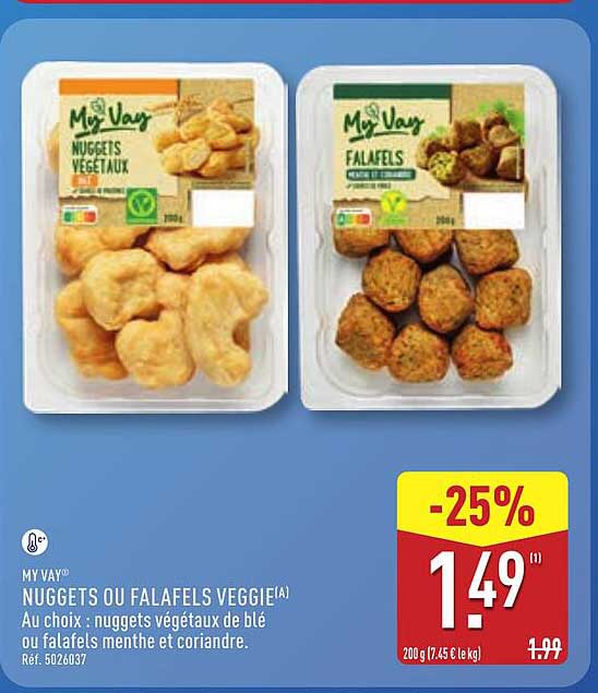 MY VAY® NUGGETS OU FALAFELS VEGGIE(A)