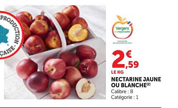 NECTARINE JAUNE OU BLANCHE(2)