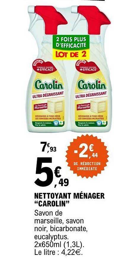 NETTOYANT MÉNAGER “CAROLIN”