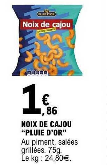 Noix de cajou "PLUIE D’OR"