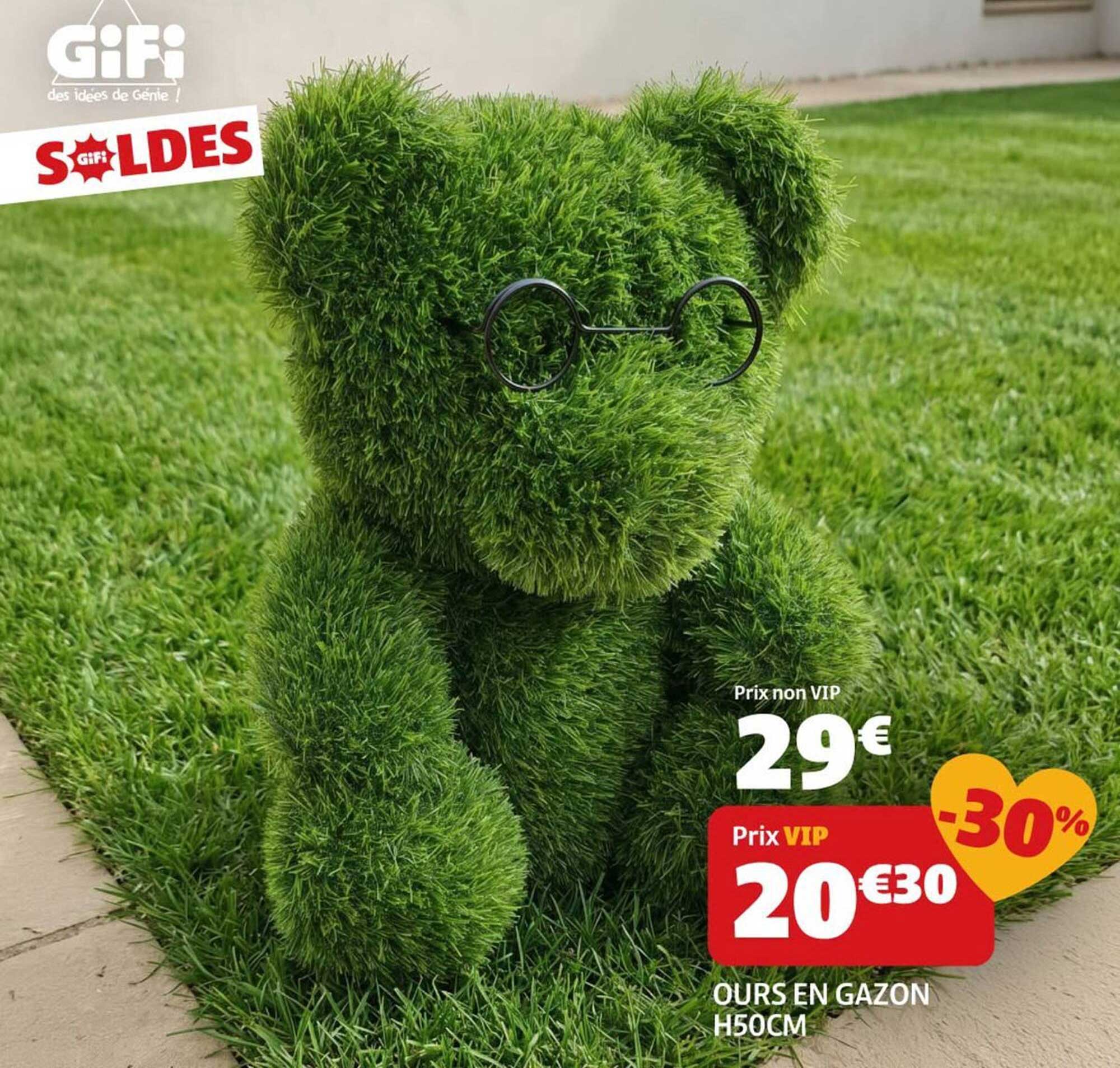 OURS EN GAZON H50CM