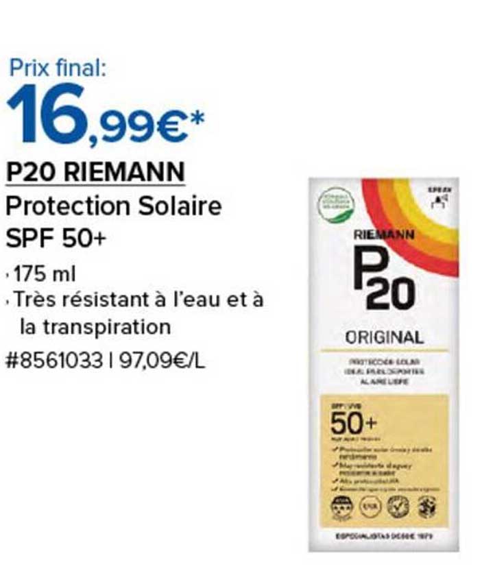 P20 RIEMANN Protection Solaire SPF 50+